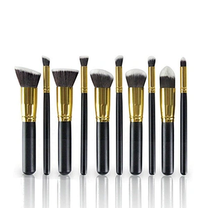 Free Sample Makeup Brushes Black Handle Makeup Brush Set Custom Makeup Brush