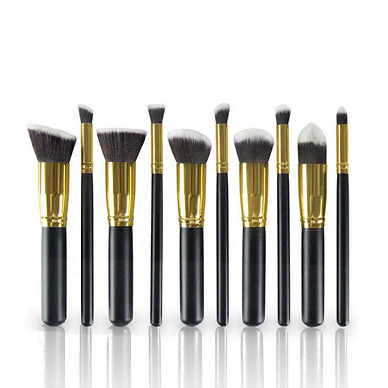 Free Sample Makeup Brushes Black Handle Makeup Brush Set Custom Makeup Brush