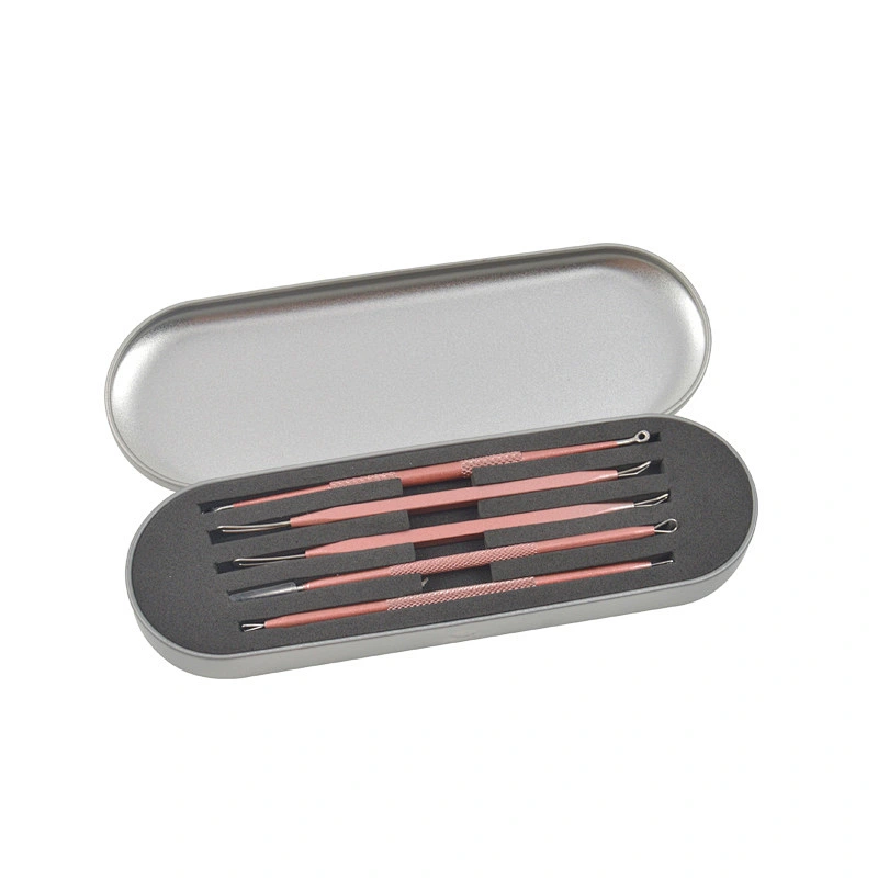 Durable and High Quality Acne Deduction Device 5-piece Set Eyebrow Tweezers Kit