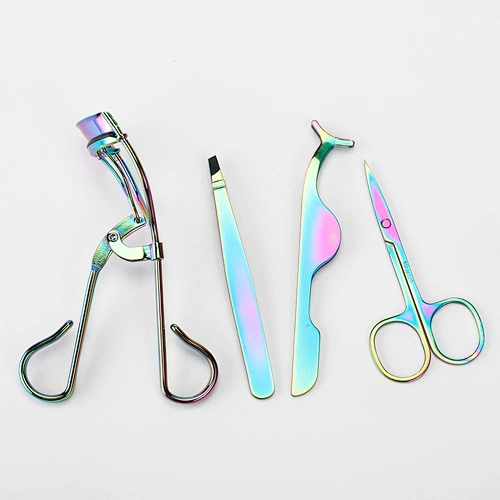 Guaranteed Quality Proper Price Eyelash Curler Aid 4-piece Set Gold Comb