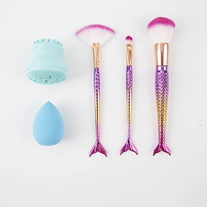 5 Pcs Makeup Sponge Makeup Brushes facial cleaning brush set