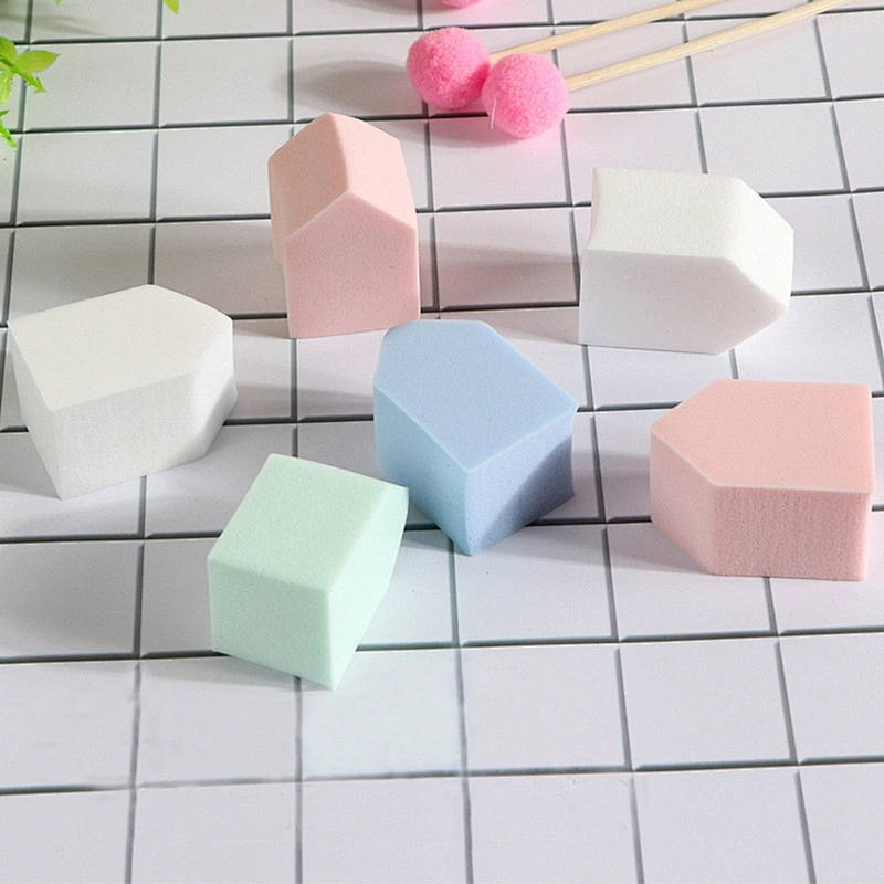 Wholesale 2021 Hot Selling 6 Pcs/set Little House Shape Makeup Sponge Puff Set with Logo