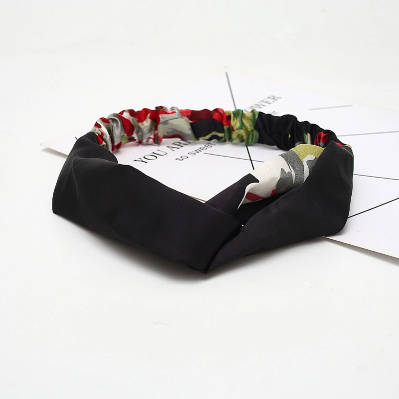 2021 Hot Selling New Design Women Headband boho Floral Style Cross Head Wrap Hair Band
