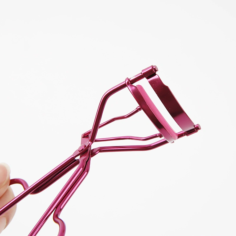 Wholesale cosmetic tools customer's plating colors stamped laser print logo private label custom eyelash curler