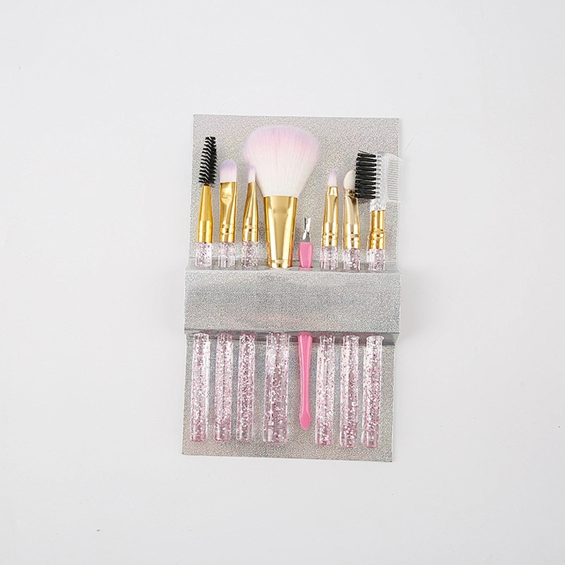 8 PCS Make-up Brushes Set Crystal Handle Cosmetic Brushes Eyeshadow Brushes