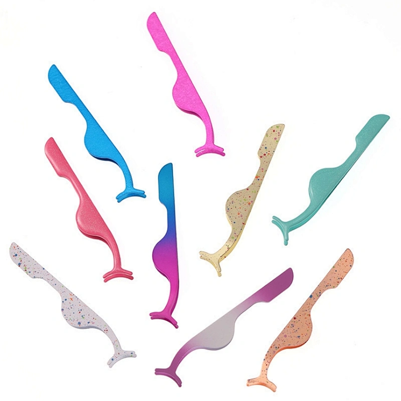 Private custom lash stainless steel custom logo mink eyelash tweezers with customized logo
