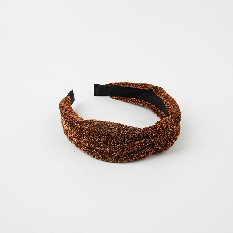 2021 Design Hairband Solid Colorful Twisted Knotted Hair Band Wrap Women Headband