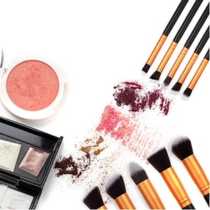 Free Sample Makeup Brushes Black Handle Makeup Brush Set Custom Makeup Brush