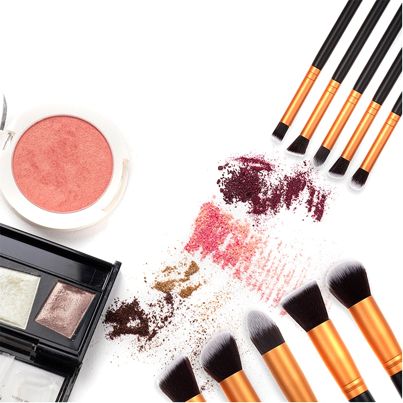 Free Sample Makeup Brushes Black Handle Makeup Brush Set Custom Makeup Brush