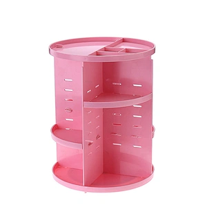 Custom Hot Sale Simple Design Desktop Rotatable Multifunctional Makeup Storage Organizer