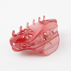 Large Plastic Fashion Hair Accessories Floret Hollow Design Blendoku Color Big Hair Claw Clips for Women and Girls