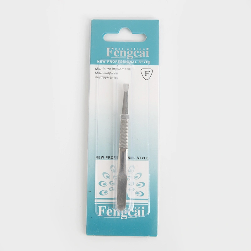 Wholesale Low MOQ Quality Customized Color Stainless Steel Eyelash Tweezers Eyebrow Tweezers