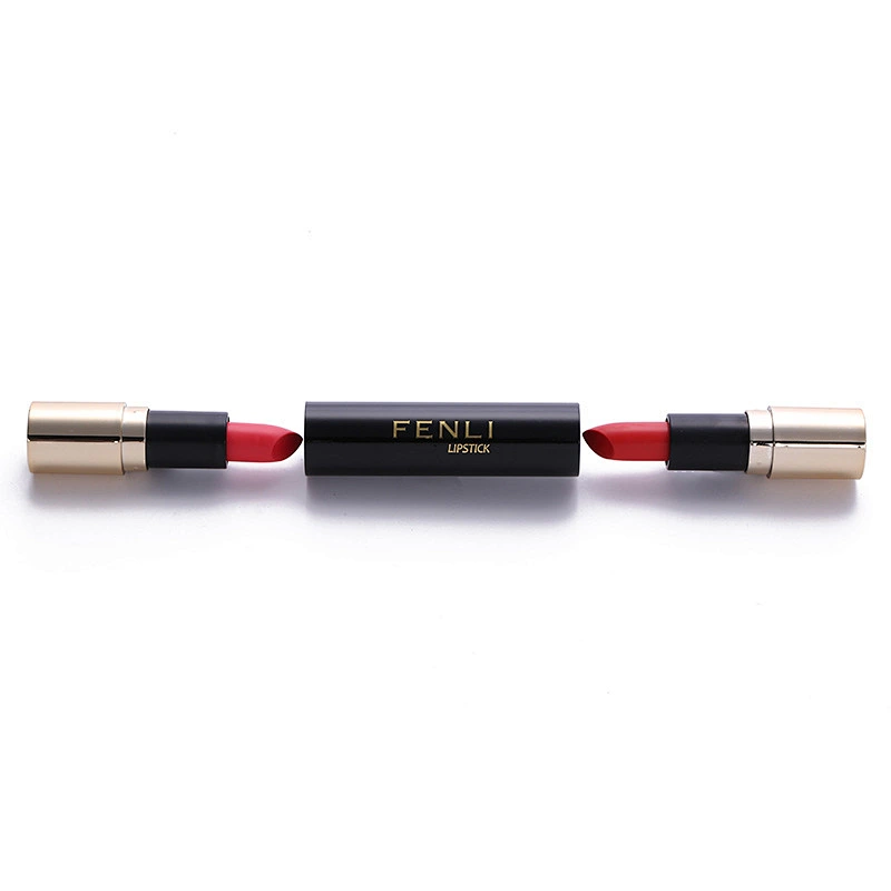 OEM private label water proof glitter lipstick long lasting velvet matte double head changeable lipstick