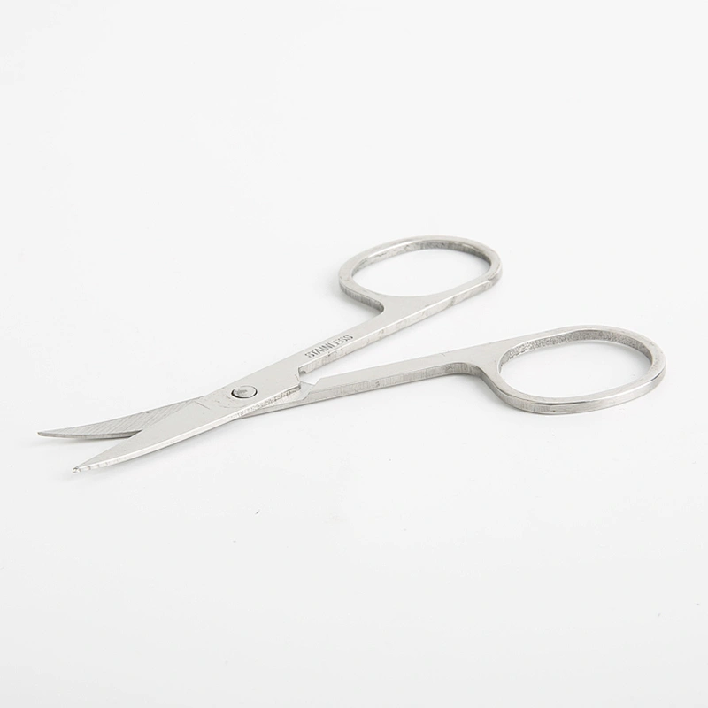 Hot selling professional beauty professional black stainless steel eyebrow scissors
