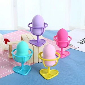 Heart Shape Stand Makeup Sponge Case Travel Storage Container Protective Carrying Container