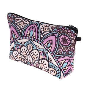 Costom Pattern 3D Digital Printing Cosmetic Bag Fashion Custom Colorful Cosmetic Bag Portable Cosmetic Pouch Bag And Cases