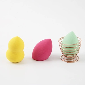Colorful Egg Makeup Sponges Costom Logo 4 Pcs Makeup Sponge Set Blender Beauty Foundation Blending Sponge