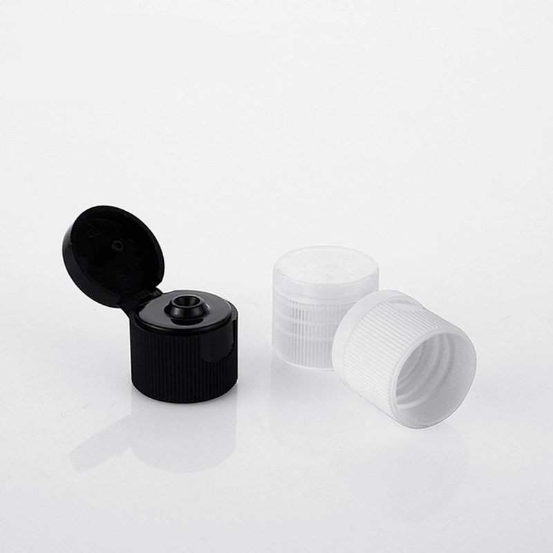 Luxury cosmetic skincare packaging flat shoulder glass bottle 20 ml black pump body lotion bottle
