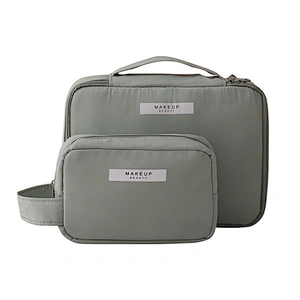 Costom Logo Promotional Makeup Bag Travel Toiletry Bag Organizer Untransparent  Cometic Bag Private Label Cu