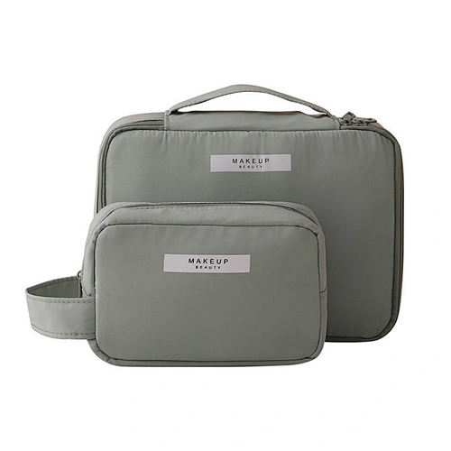 Costom Logo Promotional Makeup Bag Travel Toiletry Bag Organizer Untransparent  Cometic Bag Private Label Cu