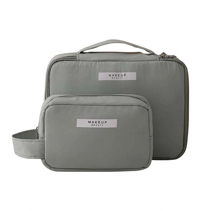 Costom Logo Promotional Makeup Bag Travel Toiletry Bag Organizer Untransparent  Cometic Bag Private Label Cu