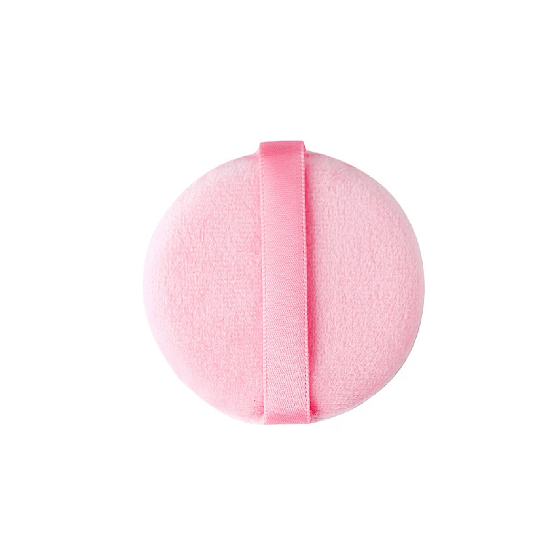 Custom Puff Pink Beige Purple Diamete 10 Centermeter Cotton Puff Microfibre Makeup Sponge Box Set