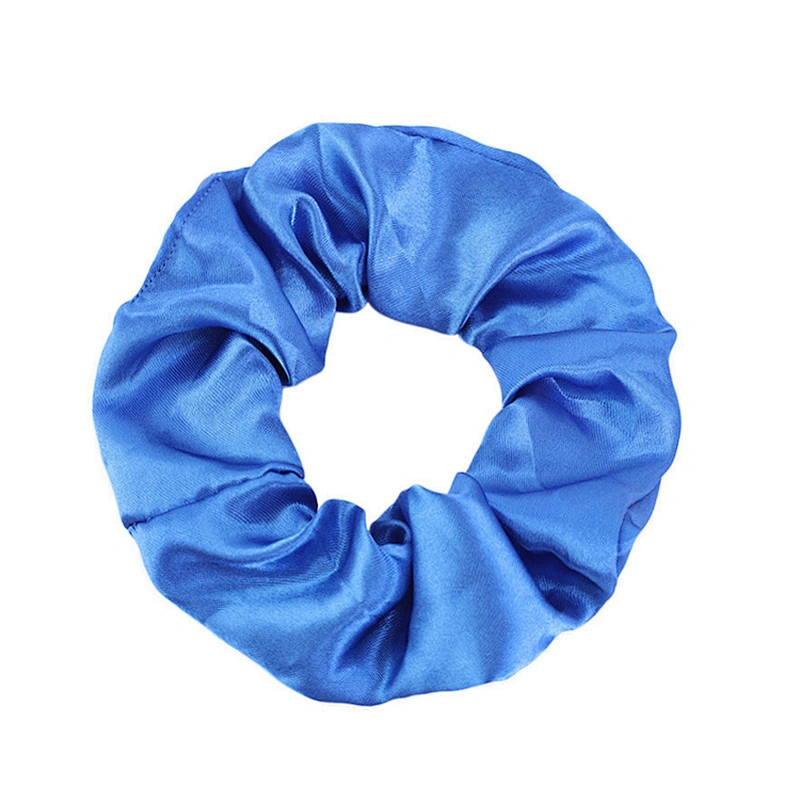 Wholesale Hot Fashion Simple Style Handmade Elastic Scrunchies Hair Accessory Silk Hairband