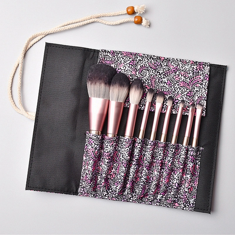 9 pcs Cosmetic Brushes Set for Foundation Powder Concealers Eye Shadows Eyebrow