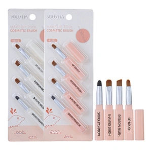 2021guaranteed Quality nylon 4 Sets Cleanersets of Mini Makeup Brushes