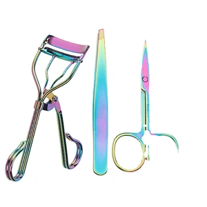 Guaranteed Quality Proper Price Eyelash Curler Aid 4-piece Set Gold Comb