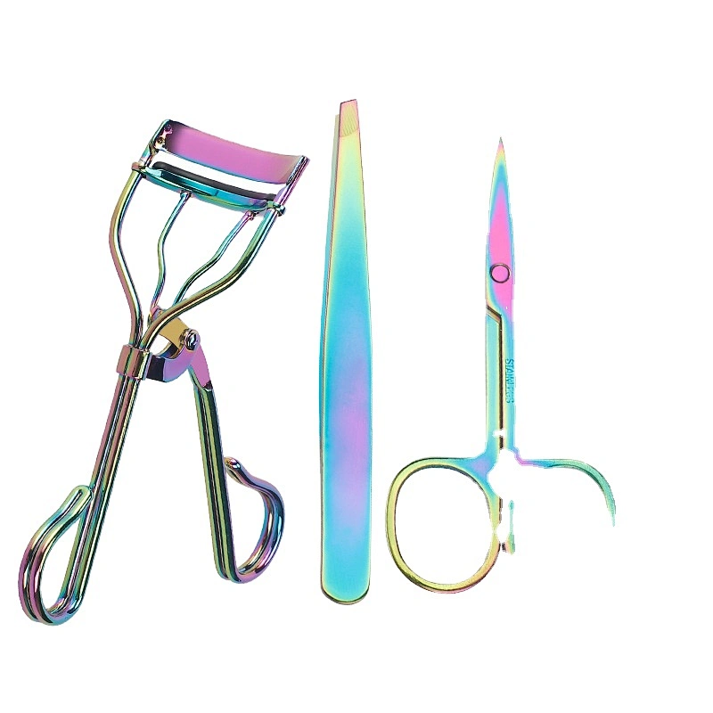 Guaranteed Quality Proper Price Eyelash Curler Aid 4-piece Set Gold Comb