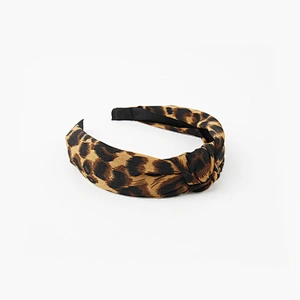 Wholesale custom headbands leopard print headband makeup hair band for women girls