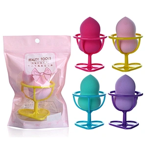 Heart Shape Stand Makeup Sponge Case Travel Storage Container Protective Carrying Container