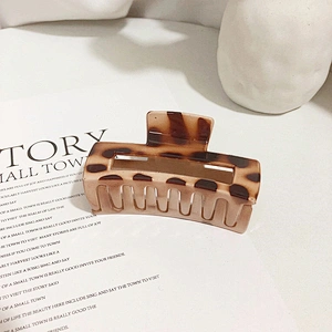 2021 New Korean Women Simple Classic Tortoise Shell Cellulose Acetate Hair Claw Clips