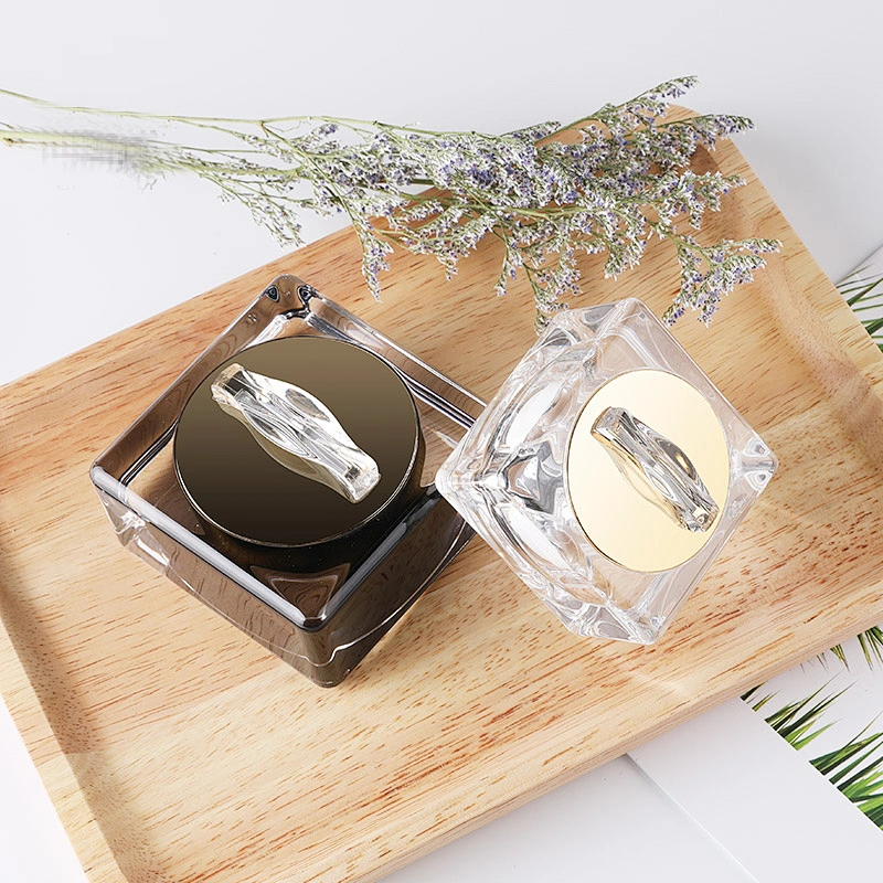 wholesale clear lotion bottle cosmetic face frosted spray cream glass jar wood cover skin matte 50G bamboo no plastic Body scrub