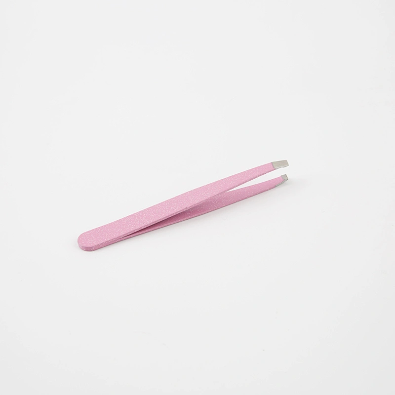 High Quality Customized Color Stainless Steel Eyelash Tweezers Professional Eyebrow Tweezers