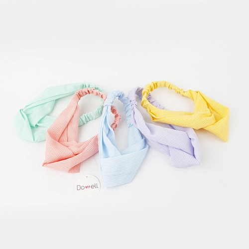 2021 Hot fashion elastic hair bands hot selling colorful Knotted Headbands for Women Girls