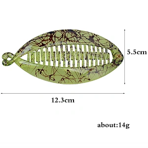 Wholesale 2021 Hot SaleFish Shape Leaves Shape Simple Style Classic Geometric Hair Pins