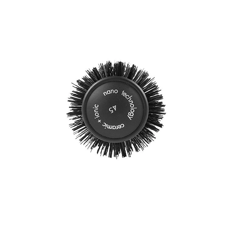 Blowout Round Hair Brush with Boar Bristles for Blow DryingStraightening Styling Shoulder Length Hair Wavy or Loose Curls