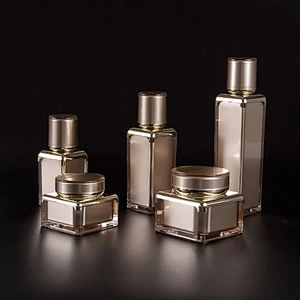 15ml 30 ml 50 ml 100ml luxury empty shampoo acrylic skin care bottles with cap packaging