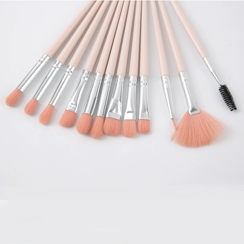 12 Pcs makeup Brush Set  Premium Synthetic Fabrics  Makeup Brushes 3 colors