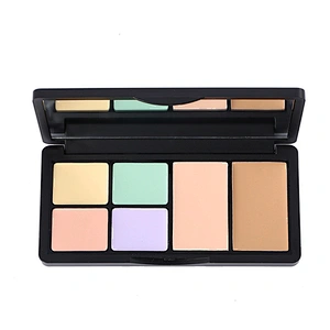 Hot selling 6 color professional private label concealer eye and lip repair concealer cosmetic make-up tray