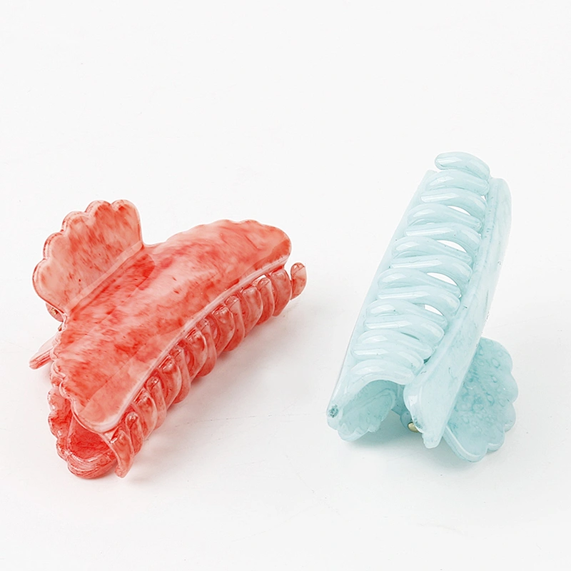 Lively Style Waves The Edge Marble Color Classic Style Large Size Hair Accessories Hair Clips