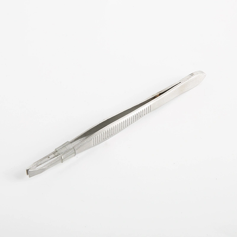 Hot Selling Private Label Custom Logo Stainless Steel Pointed Eyebrow Tweezers