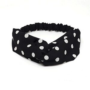 Women Hair Accessories Wave Point Headbands Cross Knot Elastic Hair Bands Girls Makeup HeadBand