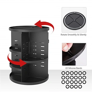 Custom Hot Sale Simple Design Desktop Rotatable Multifunctional Makeup Storage Organizer