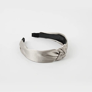 Women hair accessories Silk Satin Headbands Solid Color Twisted Elastic Hairband silk scrunchies
