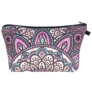 Costom Pattern 3D Digital Printing Cosmetic Bag Fashion Custom Colorful Cosmetic Bag Portable Cosmetic Pouch Bag And Cases