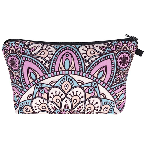 Costom Pattern 3D Digital Printing Cosmetic Bag Fashion Custom Colorful Cosmetic Bag Portable Cosmetic Pouch Bag And Cases