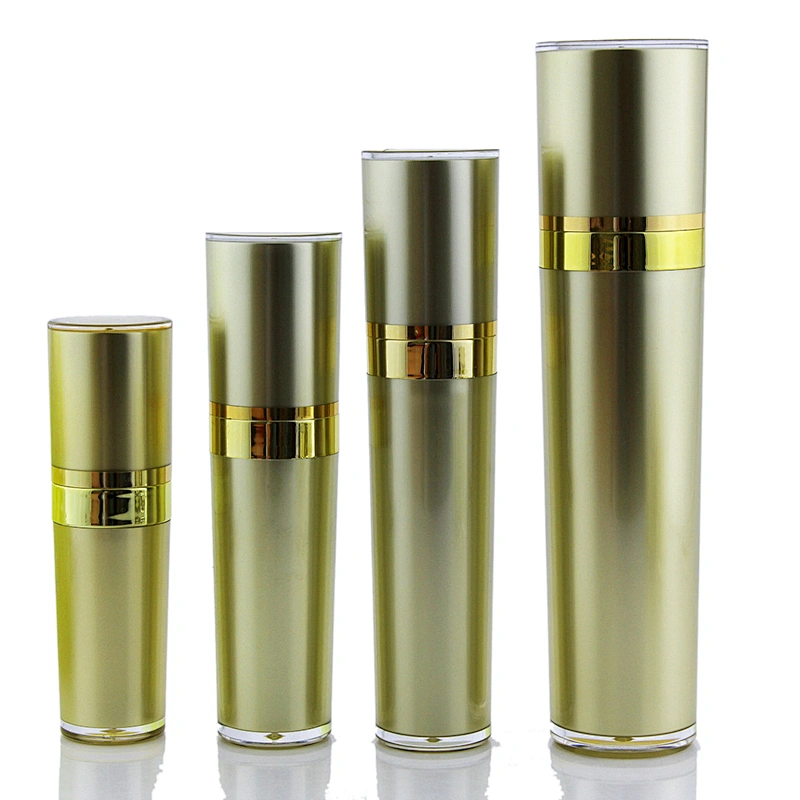 Cosmetic packaging 30ml 50ml 80ml 100ml 120ml acrylic plastic bottle with lotion pump airless pump bottle